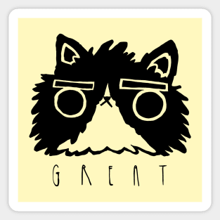 Great Cat Crayolina Sticker